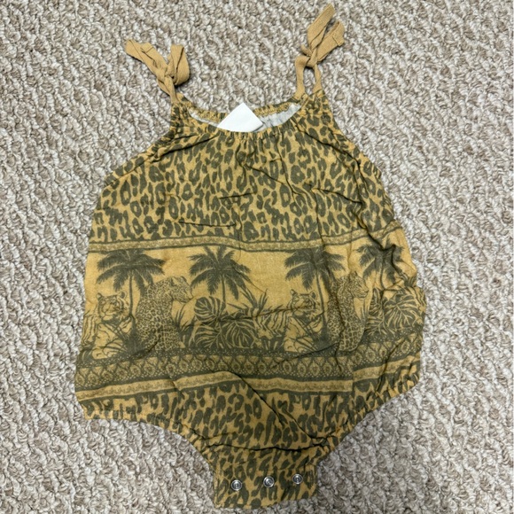 Spell Other - Spell Leopard Print Baby Romper